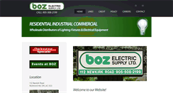 Desktop Screenshot of bozelectricsupply.com